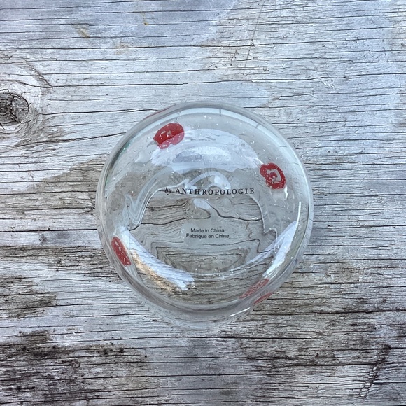 Anthropologie ICON juice glass WINGED HEART - Picture 4 of 4